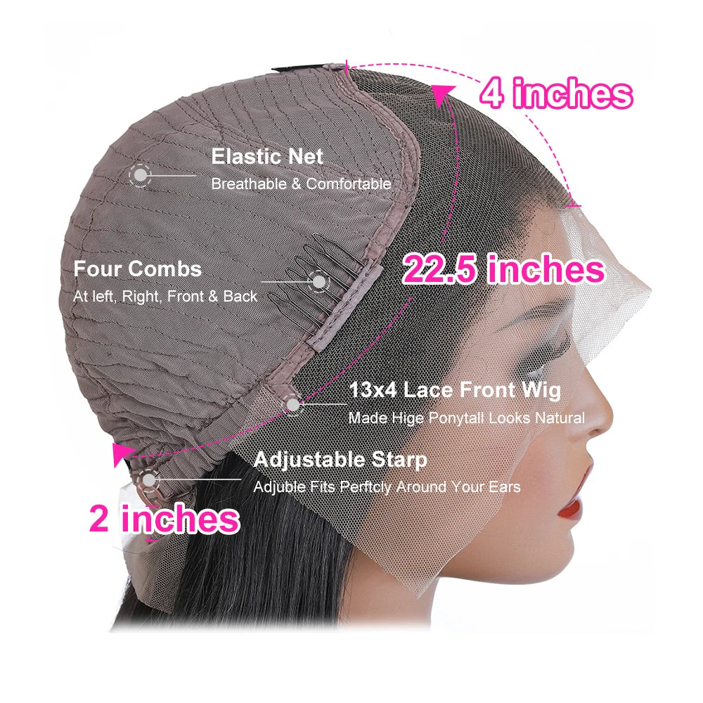 Lace Frontal Human Hair Wig Glueless
