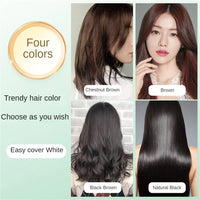 Natural Hair Dye Shampoo Gray White Hair Cover