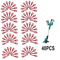 40pcs Lawn Mower Plastic Blades For Garden Grass Trimmer