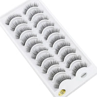 NEW 10 Pairs Natural Long False Eyelashes