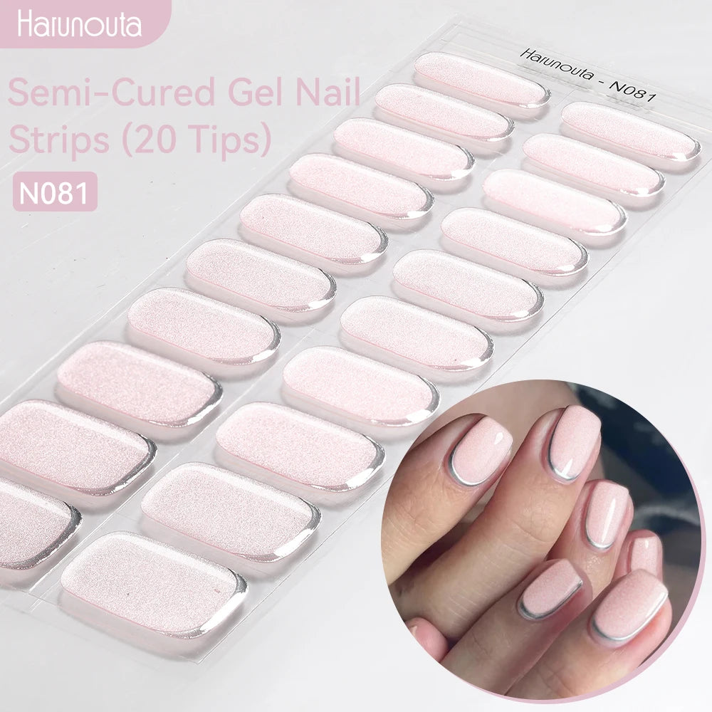 Full Cover Nail Gel Sticker Wraps Manicure