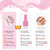 Full Cover Nail Gel Sticker Wraps Manicure
