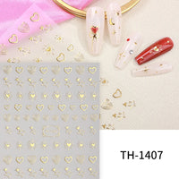 3D Laser Sakura Flower Nail Sticker