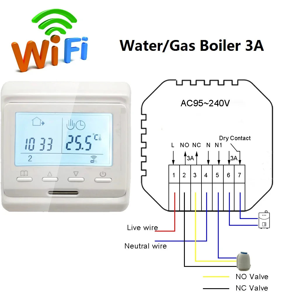 WiFi Thermostat Electric Heating Warm Floor Temperature Controller