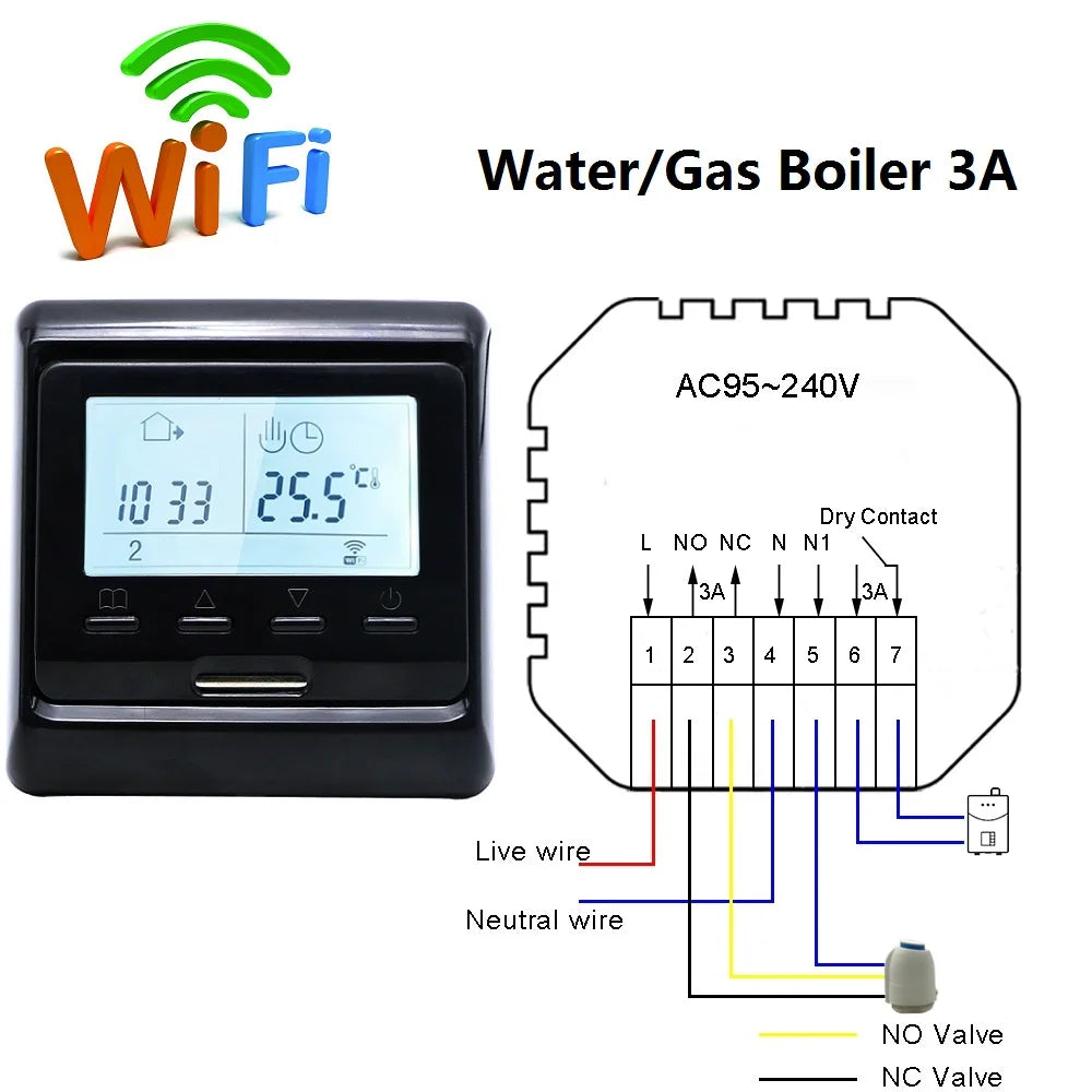 WiFi Thermostat Electric Heating Warm Floor Temperature Controller