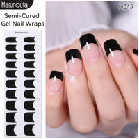 Full Cover Nail Gel Sticker Wraps Manicure