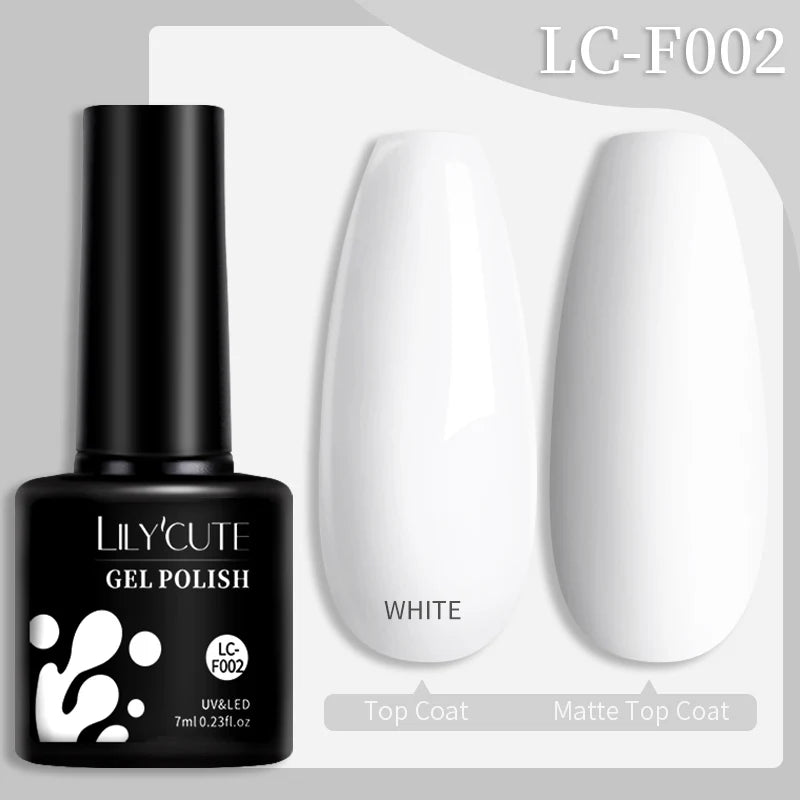LILYCUTE 7ML Jelly Amber Gel Nail Polish