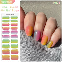 Full Cover Nail Gel Sticker Wraps Manicure