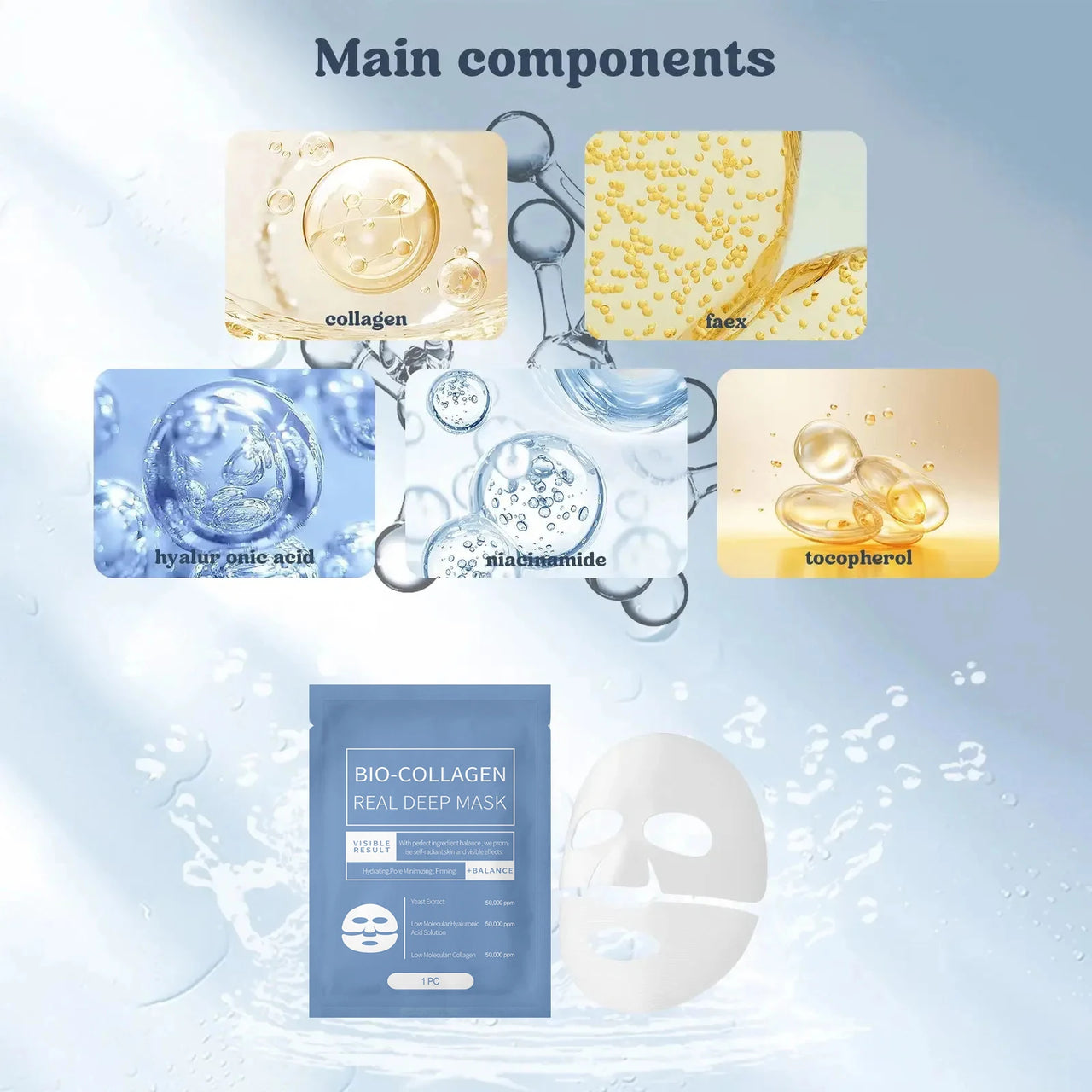 Bio Collagen Face Mask Anti Wrinkle Fade