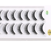 NEW 10 Pairs Natural Long False Eyelashes