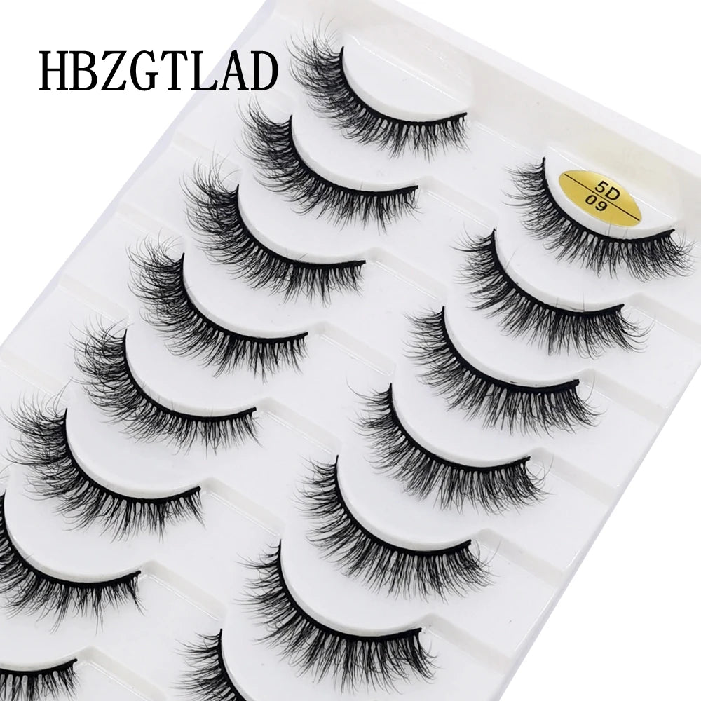 NEW 10 Pairs Natural Long False Eyelashes