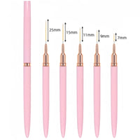 5pcs Nail Art Liner Brush Set UV Gel