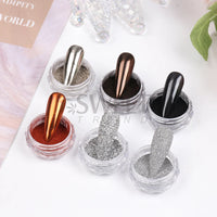 Black Mirror Chrome Nails Powder