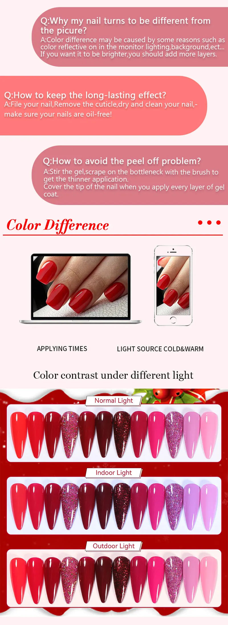 Nail Polish Kit 125 Colors Manicure Semi Permanent