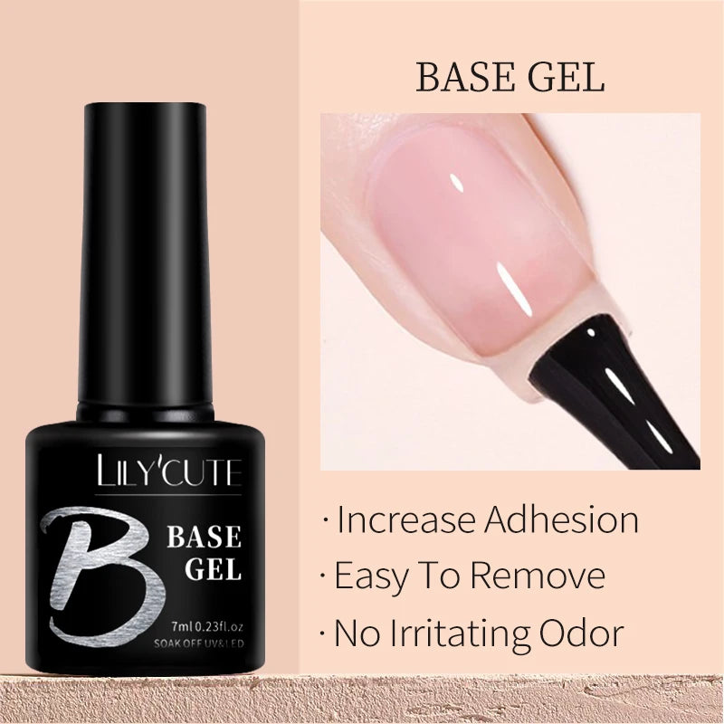 LILYCUTE 7ML Jelly Amber Gel Nail Polish