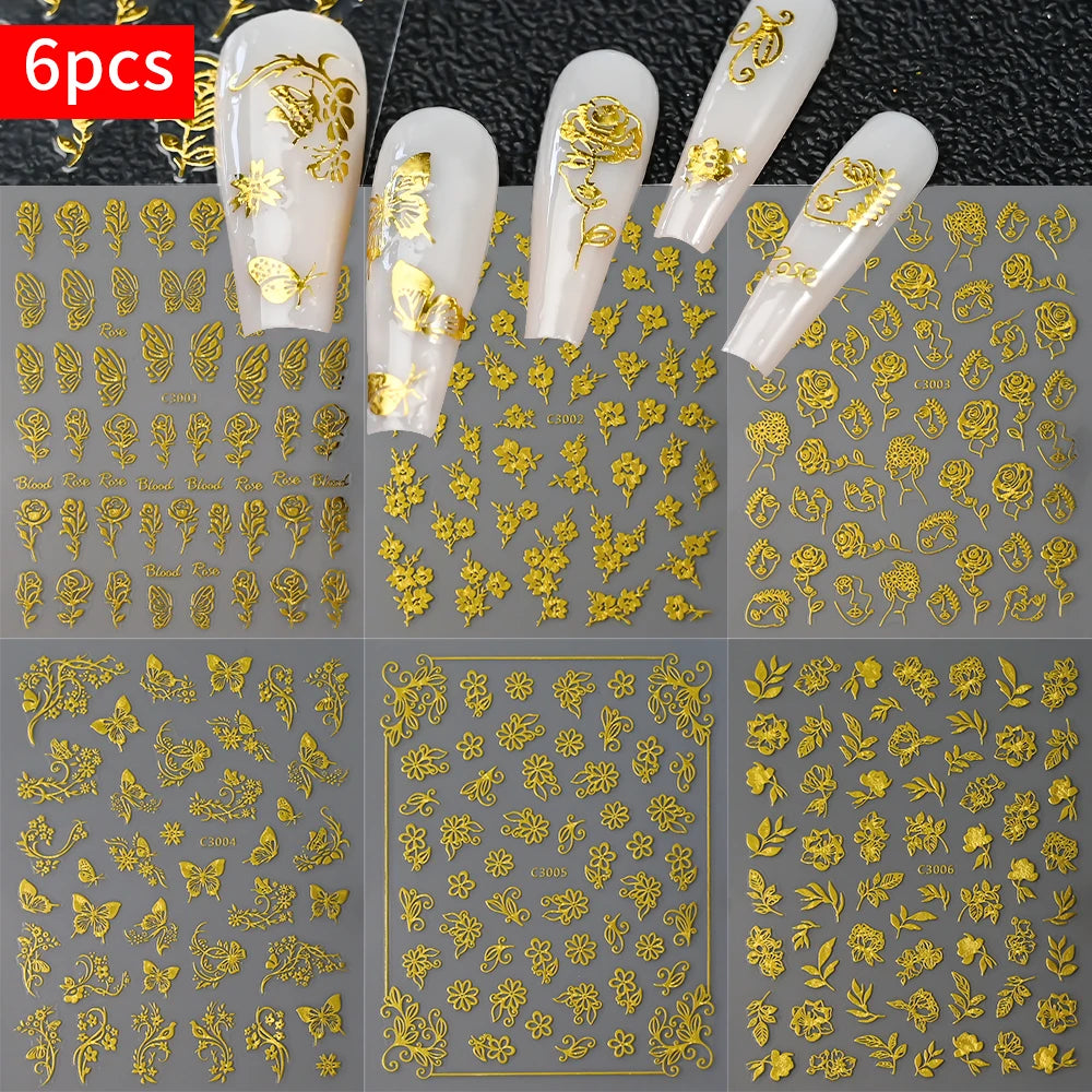 Self-Adhesive Slider Luxury Manicure Decals