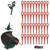 40pcs Lawn Mower Plastic Blades For Garden Grass Trimmer