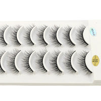 NEW 10 Pairs Natural Long False Eyelashes