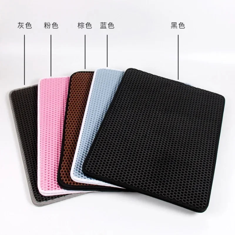 Cat Litter Mat With Gift Double Layer Waterproof