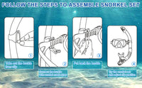 Dry Snorkel Set Diving Mask For Adults
