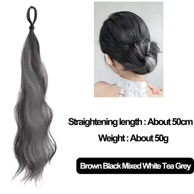 Synthetic Self-Winding Ball Head Wig