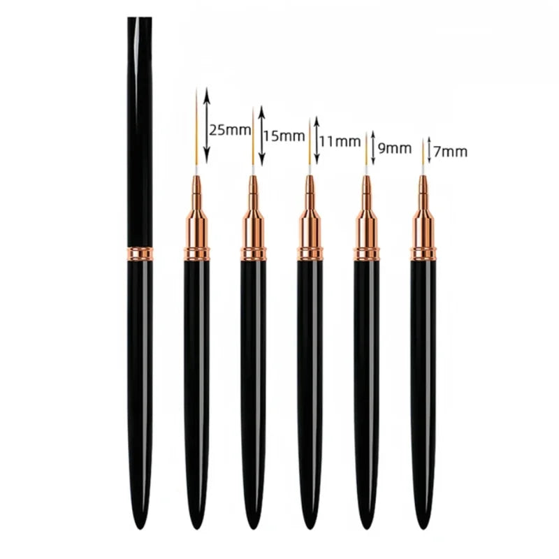 5pcs Nail Art Liner Brush Set UV Gel