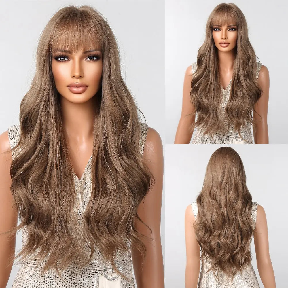 Brown Wavy Wig