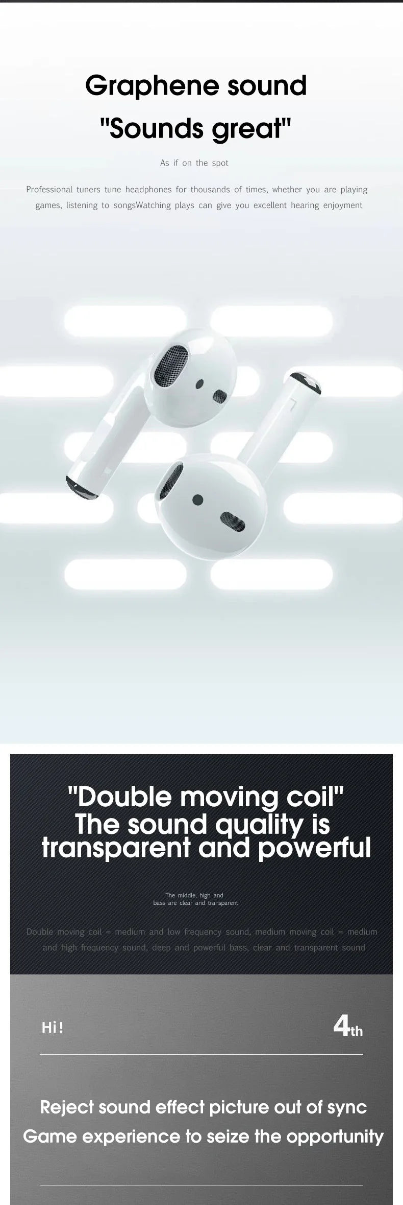 Pro 4 TWS Wireless Headphones