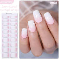 Full Cover Nail Gel Sticker Wraps Manicure