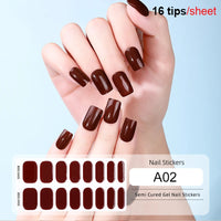 Full Cover Nail Gel Sticker Wraps Manicure