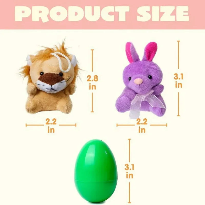 12/24/36pcs Easter Fillable Eggs Colorful