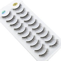 NEW 10 Pairs Natural Long False Eyelashes