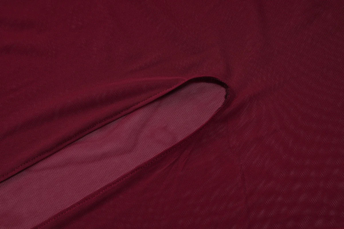 Dulzura Sleeveless Mesh Sheer Patchwork Maxi Dress Sexy Elegant Long Dress Prom Evening Party Clubwear Autumn Winter Outfit