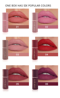 6-Color Matte Lipstick