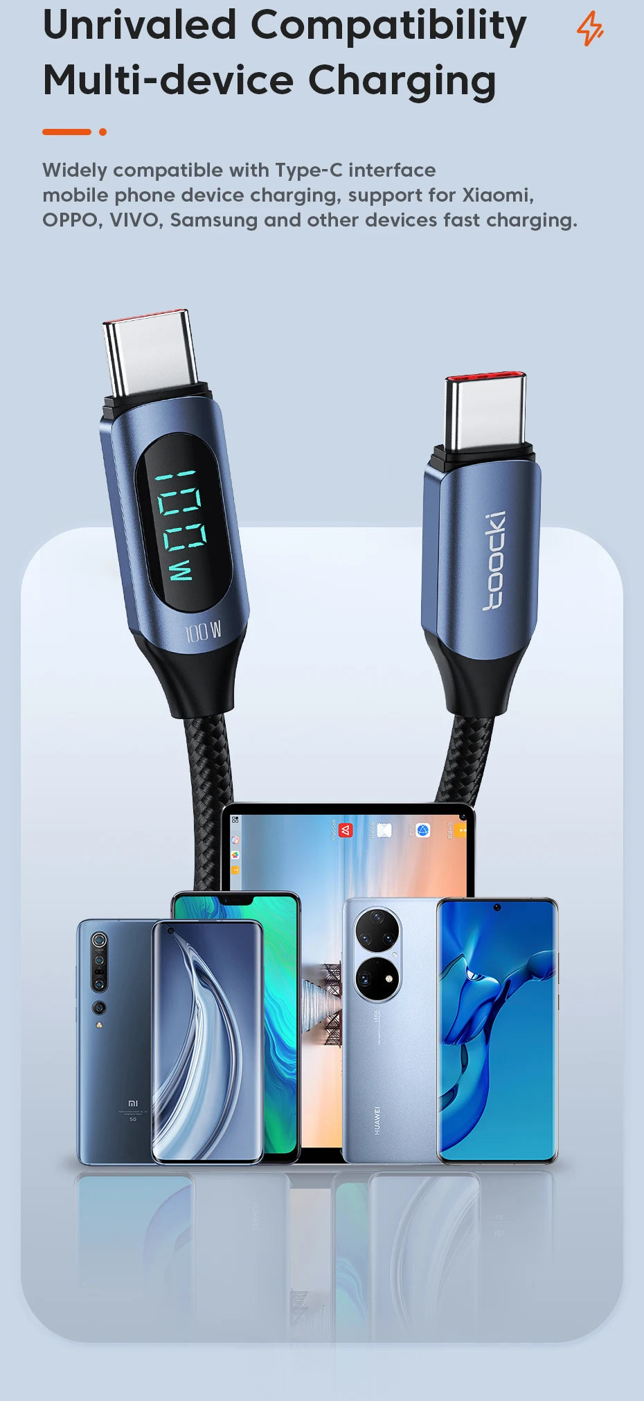 Fast Charging Charger USB C to USB C