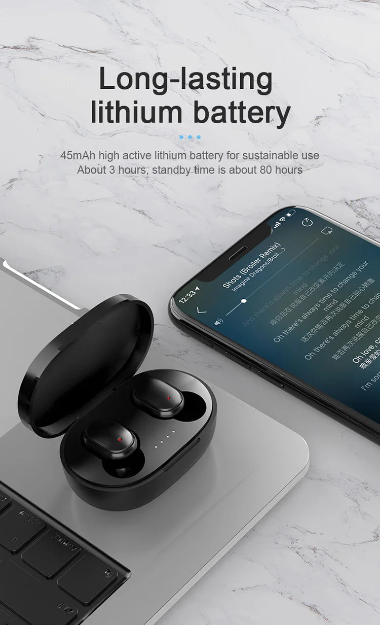 Bluetooth Earbuds for Xiaomi Huawei iPhone
