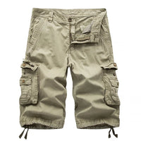 Cotton Cargo Shorts Men  Summer Men Army Military Tactical Homme Shorts Male Casual Streetwear Multi-Pocket Cargo Shorts