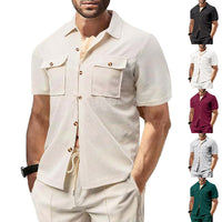 Men's Summer American Leisure Cargo Shirt