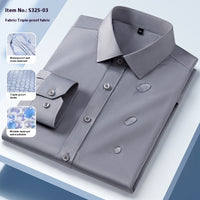 Seamless Three-proof Long-sleeved Men's Shirt Anti-wrinkle