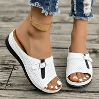 European And American Style Belt Buckle Stylish And Lightweight Slippers
