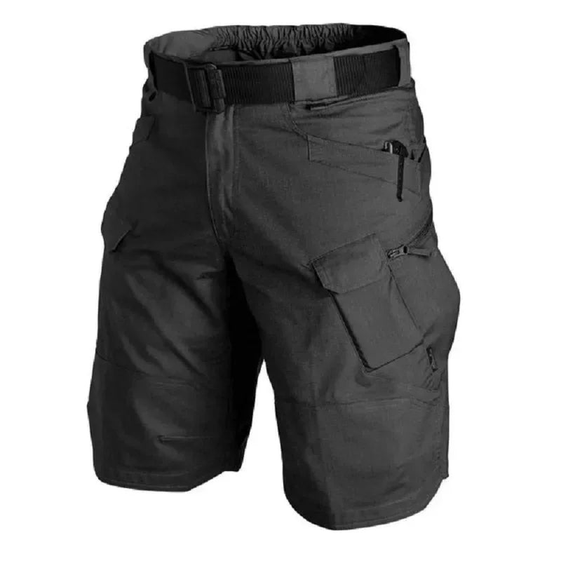 Summer Outdoor Tactical Cargo Shorts for Men - Waterproof, Multi-Pocket, Plus Size Hiking and Camping Urban Shorts