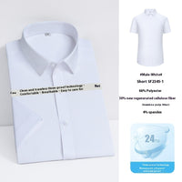 Three-proof Shirt Men's Long-sleeved Bamboo Fiber
