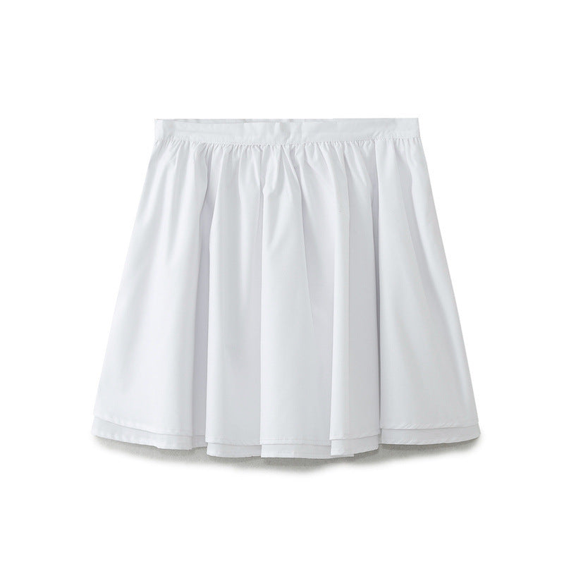 European And American Style Solid Color A- Line Skirt Skirt