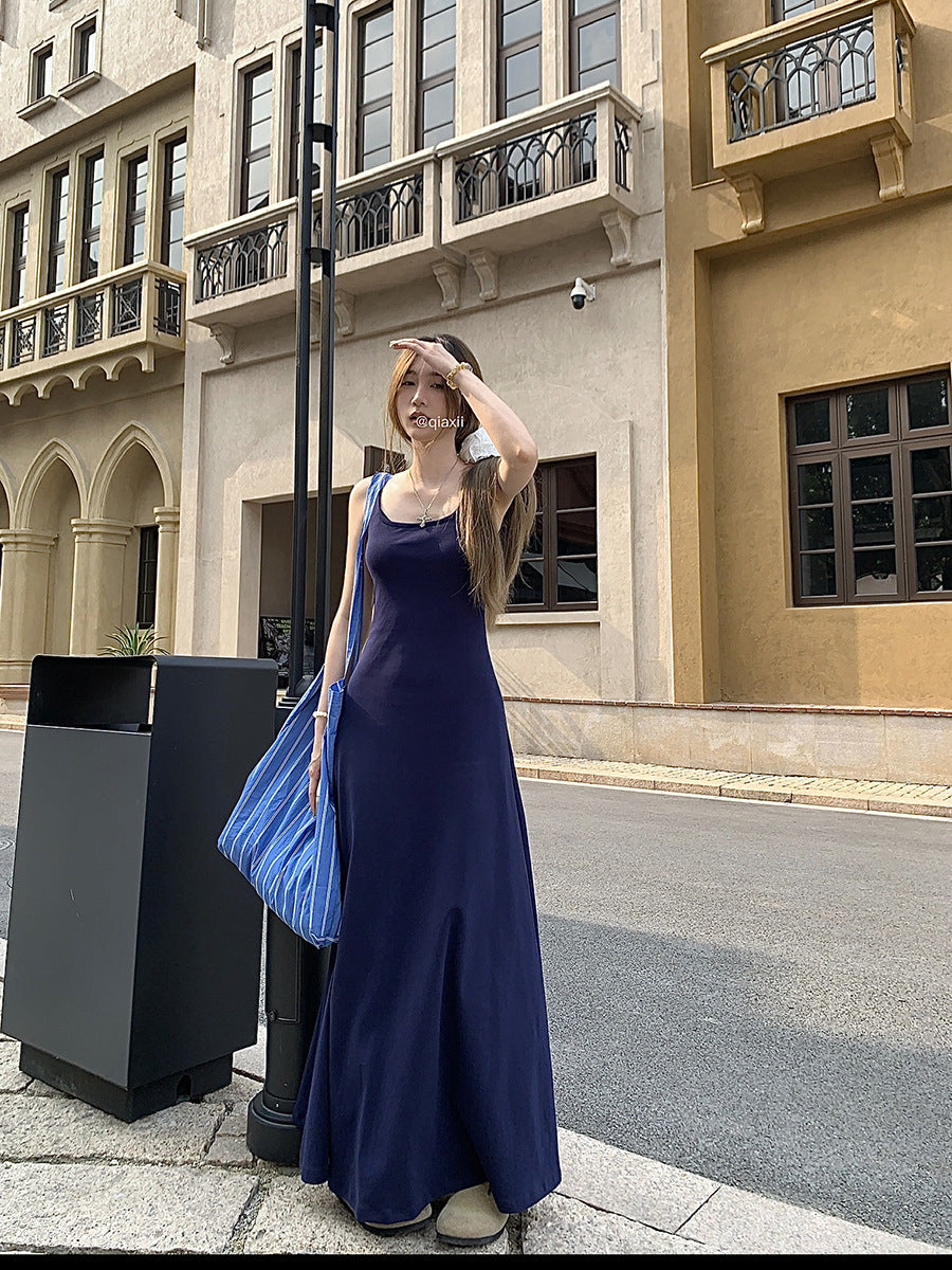 Design Sense Graceful Vest Sling Dress