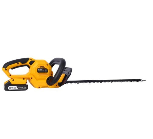 20V Cordless Hedge Trimmer, 22 Inch Steel Blade, Shock-absorbing, Including Battery And Charger