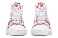 Printed Couple High-top Canvas Shoes