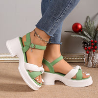 Thick Heel Black With Skirt Thick Bottom High Heel Slippers