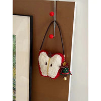 Christmas Plush Crossbody Shoulder Bag