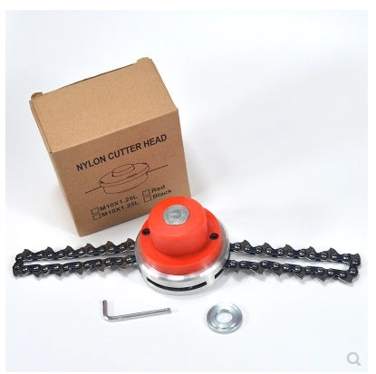 Mower accessories iron plate aluminum cylinder grass head cutting irrigation grasshopper new universal chain grass head cordless