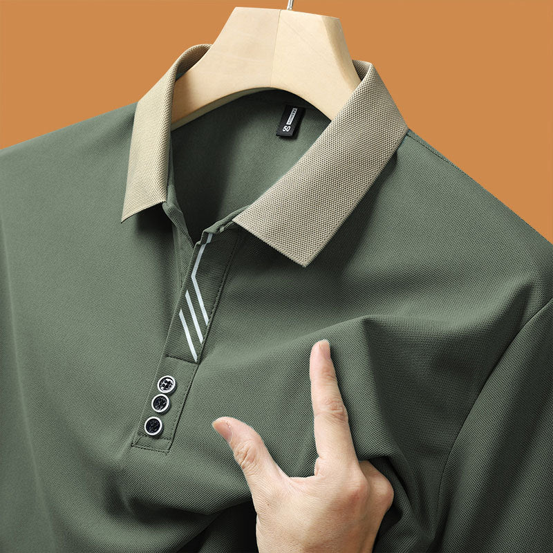 Men's Short-sleeved T-shirt Lapel Polo Shirt